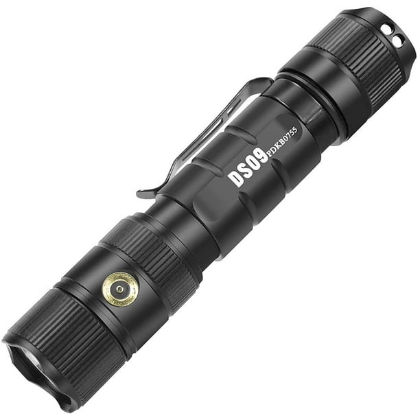 CREE 1380 Lumens Flashlights High Lumens Rechargeable Flashlight for Emergency or Camping Deseeker LED Tactical Flashlight with Magnetic USB Rechargeable Cable Waterproof 